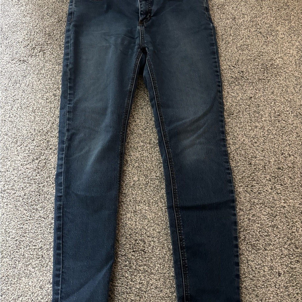 Free People Dark Blue Skinny Jeans